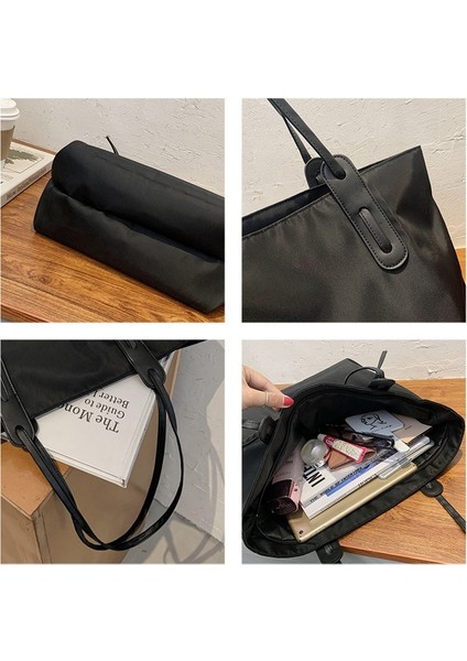 Bayan Tote Çanta Yüksek Kapasiteli Naylon Kadın Omuz Çantası Moda Handbags (Yurt Dışından) fırsatları