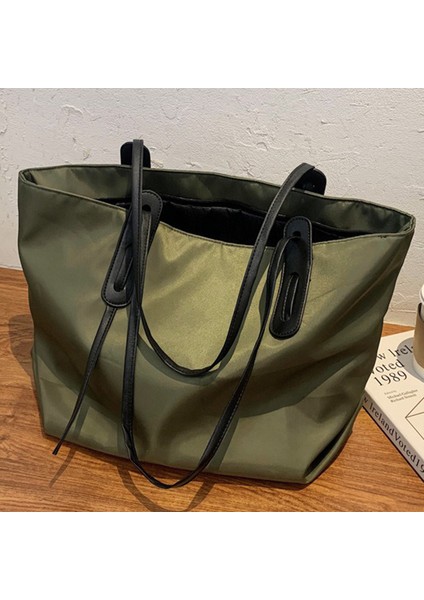 Bayan Tote Çanta Yüksek Kapasiteli Naylon Kadın Omuz Çantası Moda Handbags (Yurt Dışından) fırsatları