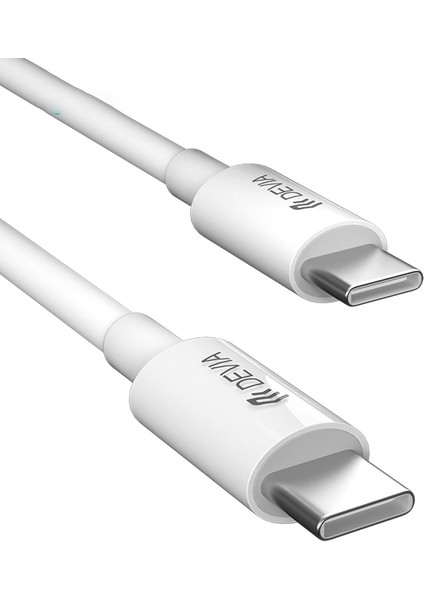 Devıa Smart Serisi 2m Type C'den Type C'ye Pd 60W Hızlı Şarj Veri Kablosu 480MBPS (Yurt Dışından)