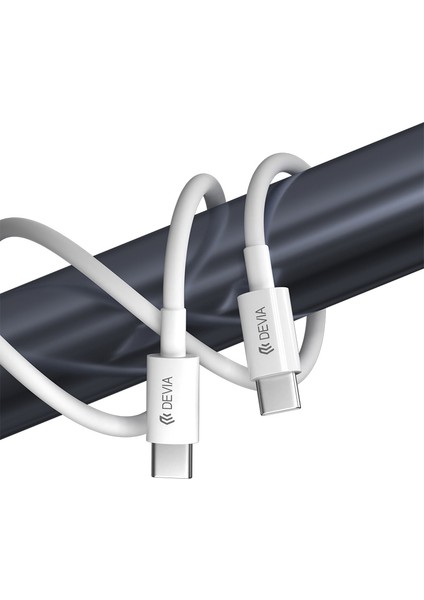 Devıa Smart Serisi 2m Type C'den Type C'ye Pd 60W Hızlı Şarj Veri Kablosu 480MBPS (Yurt Dışından)