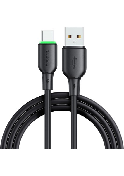 1 2 M Usb A'dan Type C'ye Şarj Kablosu 6A Silikon Veri Aktarım Kablosu (Yurt Dışından)