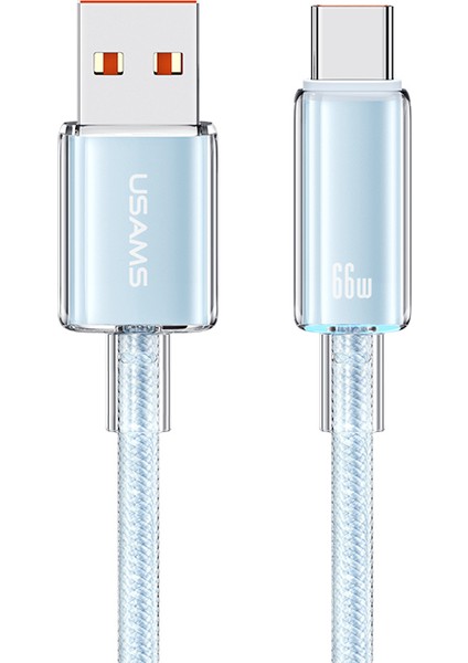 Cloud Serisi 1 2m Usb A'dan Type C'ye 6A Hızlı Şarj Kablosu Örgülü Veri (Yurt Dışından)