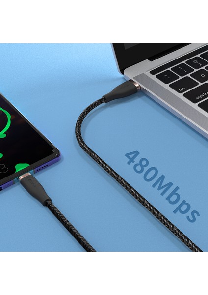 Devıa Star Serisi EC311 1 5m Usb A Type C Veri Kablosu 2 4A Hızlı Şarj Kablosu (Yurt Dışından)