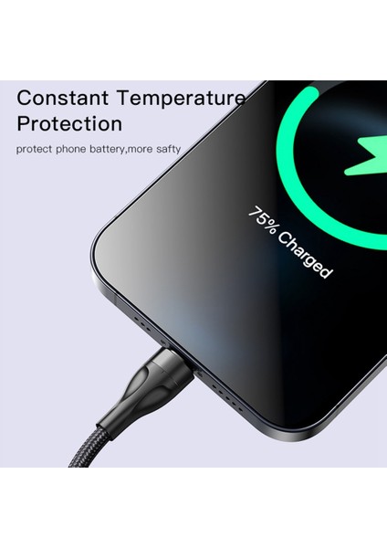 4'ü 1 Arada Usb'den Type C*2+Lightning*2 Şarj Kablosu Naylon Örgülü Cep Telefonu Kablosu (Yurt Dışından)