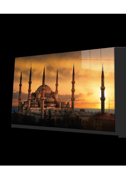 Sultanahmet Cami Cam Tablo Hediyelik Büyük Tablo Ev Ofis Dekoru fırsatları