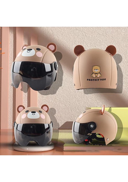 Pembe 1 Stili A Çocuklar Için Profesyonel Dış Koruyucu Kask Bisiklet Kaskı - Abs Şok Emici Zarif Desenli Çocuk Koruyucu Kask (Yurt Dışından)