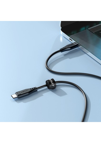 iPhone 15 Serisi için 60W Yüksek Güçlü Usb-C-Usb-C Tpe Şarj Veri Kablosu 1,2m-Siyah (Yurt Dışından)