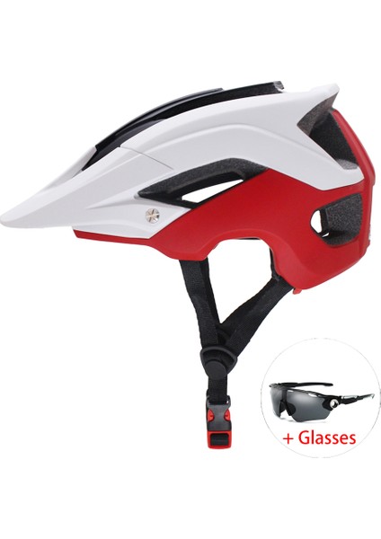 Beyaz Stil U 58-62CM Mtb Bisiklet Kaskı Dağ Bisikleti Bisiklet Kaskı Güneşlik ile Erkek Kadın Için Bisiklet Kaskı Cascos (Yurt Dışından)