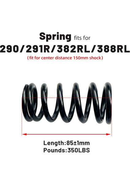 85MM-350LBS Tarzı Dnm Dv-22 DV-22AR Scooter Bisiklet Arka Şok Emici Özel Yayı 30.4X85MM (Yurt Dışından) fiyatları