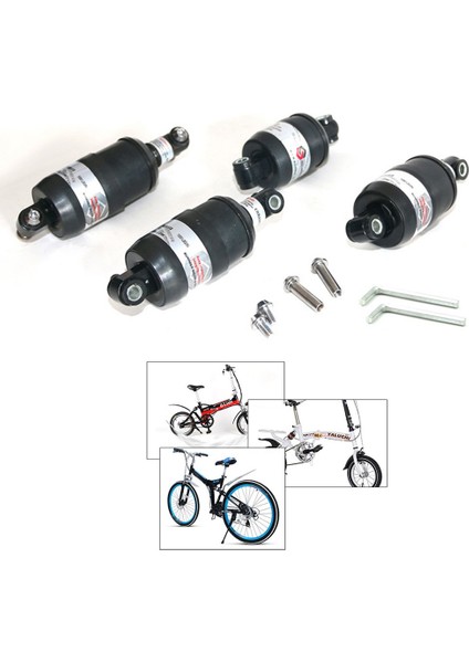 100MM Tarzı Yüksek Dağ Bisikleti Katlanabilir Bisiklet Bahar Mtb Bisiklet Süspansiyon Arka Şok Emici Siyah (Yurt Dışından) modelleri