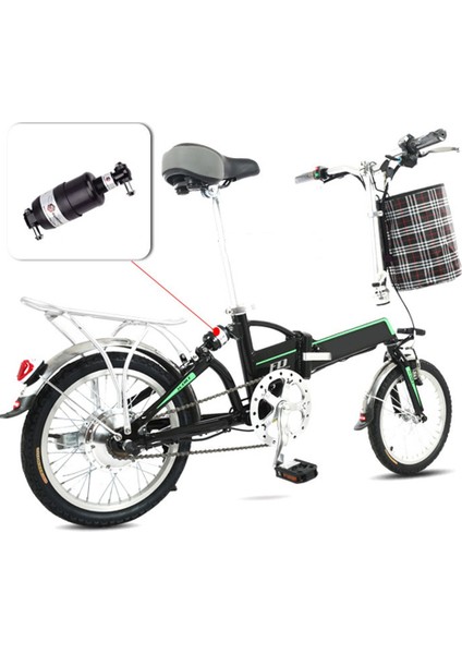 100MM Tarzı Yüksek Dağ Bisikleti Katlanabilir Bisiklet Bahar Mtb Bisiklet Süspansiyon Arka Şok Emici Siyah (Yurt Dışından) indirimleri