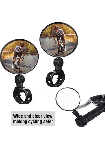 Siyah Stil Sürme Ekipmanı Ayarlanabilir Mtb Bisiklet Aynaları Bisiklet Arka Görünüm Kolu Arka Görüş Aynası Bisiklet Arka Görüş Aynaları (Yurt Dışından)