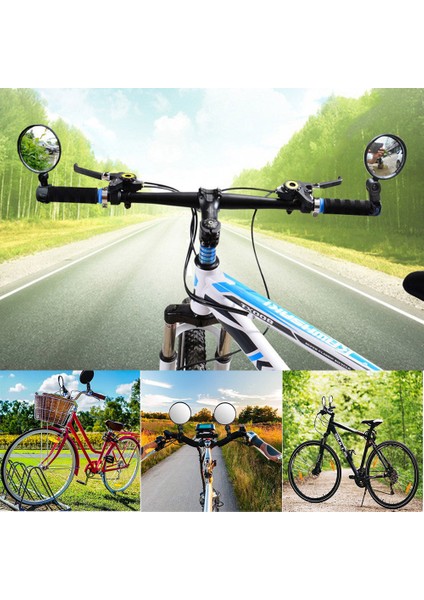 Siyah Stil Sürme Ekipmanı Ayarlanabilir Mtb Bisiklet Aynaları Bisiklet Arka Görünüm Kolu Arka Görüş Aynası Bisiklet Arka Görüş Aynaları (Yurt Dışından)