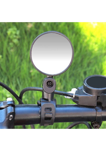 Bisiklet Aynası Evrensel Sol Sağ Monte Konveks Veya Düz Lens Arka Görünüm Reflektör Açı Ayarlı Için mm (Yurt Dışından)