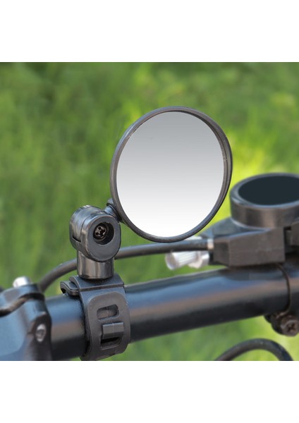 Bisiklet Aynası Evrensel Sol Sağ Monte Konveks Veya Düz Lens Arka Görünüm Reflektör Açı Ayarlı Için mm (Yurt Dışından)