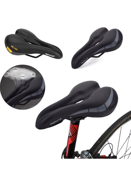 Bisiklet Selesi 02 Tarzı Bisiklet Koltuğu Jel Dağ Yol Bisikleti Koltuğu Rahat Yumuşak Pedal Yastığı Egzersiz Bisiklet Koltuğu Erkek ve Kadınlar Için (Yurt Dışından) indirimleri