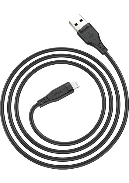 Mfı Sertifikalı Usb-A-Lightning Tpe Şarj Veri Kablosu 1,2 M-Siyah (Yurt Dışından)