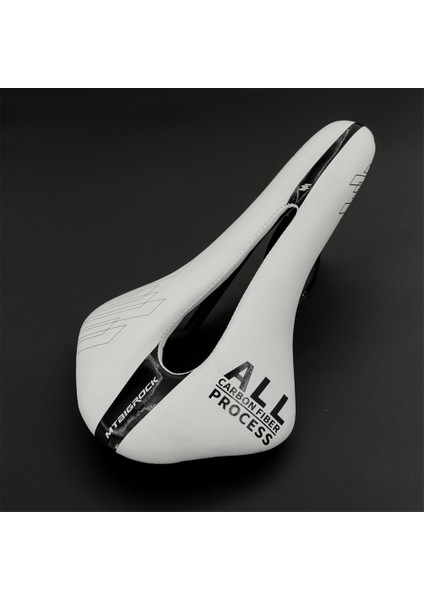 Beyaz 155MM Tarzı Mtb Bigrock Tam Karbon Fiber Koltuk Ultra Hafif Yüksek Performans Açık Koltuk Superflow Mtb Yol Yarışı Bisiklet Koltuğu 125G (Yurt Dışından)