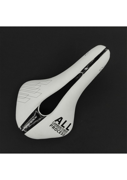 Beyaz 143MM Tarzı Mtb Bigrock Tam Karbon Fiber Koltuk Ultra Hafif Yüksek Performans Açık Koltuk Superflow Mtb Yol Yarışı Bisiklet Koltuğu 125G (Yurt Dışından)