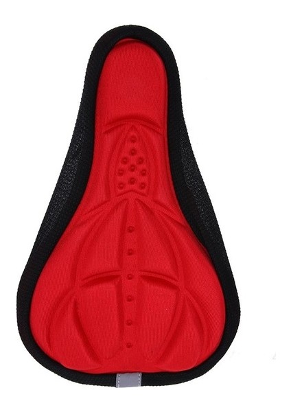 Kırmızı Stil 28*18 Bisiklet Sele 3D Yumuşak Bisiklet Koltuk Kılıfı Mtb Dağ Bisikleti Kalın Sünger Ped Açık Bisiklet Koltuk Matı Yastık (Yurt Dışından)