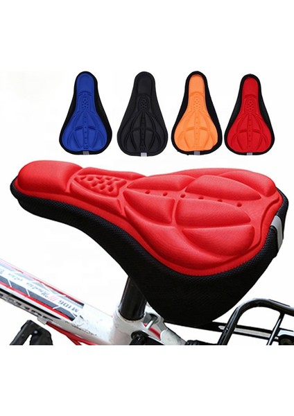 Kırmızı Stil 28*18 Bisiklet Sele 3D Yumuşak Bisiklet Koltuk Kılıfı Mtb Dağ Bisikleti Kalın Sünger Ped Açık Bisiklet Koltuk Matı Yastık (Yurt Dışından) fırsatları