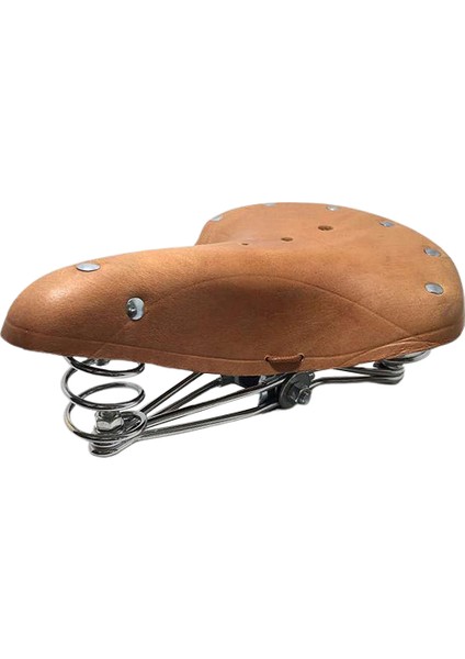 Halat Tarzı ile Kahverengi Mtb Dağ Yol Bisikleti Koltuk Koltuk Bayan Bay Erkek Bisiklet Rahatlık Dana Derisi Koltuk Cinsiyetsiz Dana Derisi Bisiklet Koltuğu (Yurt Dışından)