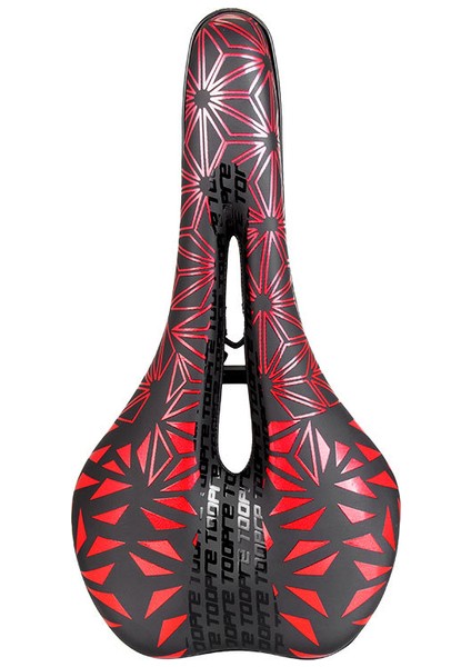 A-Kırmızı Tarzı Toopre Bisiklet Koltuğu Mtb Dağ Yol Bisikleti Koltuğu Pu Deri Jel Dolgulu Bisiklet Yastığı Konforlu Şok Emici Bisiklet Koltuğu (Yurt Dışından)