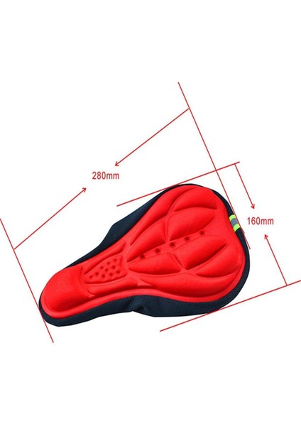 Siyah Stil 3D Rahat Yumuşak Silikon Bisiklet Koltuk Kapağı Jel Ped Hava Geçirgen Kalınlaştırılmış Köpük Bisiklet Koltuğu Mtb Bisiklet Aksesuarları (Yurt Dışından) indirimleri