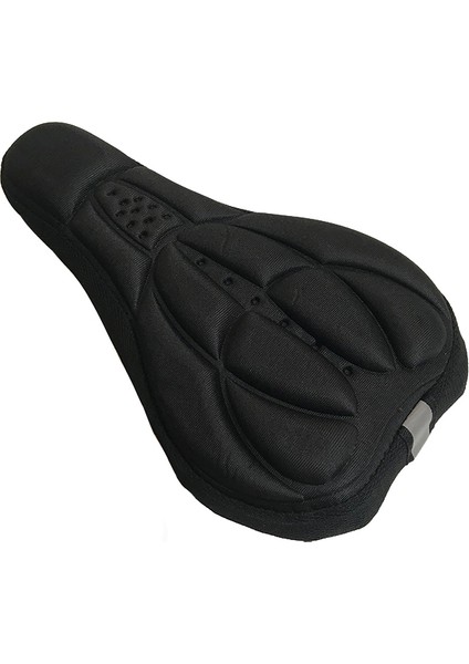 Siyah Stil Dağ Bisikleti 3D Sele Kılıfı Kalın Nefes Alabilir Süper Yumuşak Bisiklet Koltuk Yastığı Silikon Sünger Jel Bisiklet Koltuğu Bisiklet Aksesuarları (Yurt Dışından)