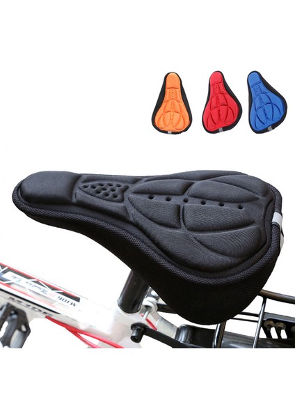 Siyah Stil Dağ Bisikleti 3D Sele Kılıfı Kalın Nefes Alabilir Süper Yumuşak Bisiklet Koltuk Yastığı Silikon Sünger Jel Bisiklet Koltuğu Bisiklet Aksesuarları (Yurt Dışından) fiyatları