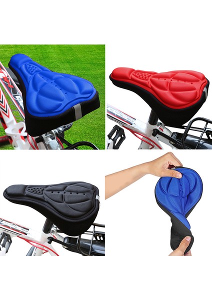 Siyah Stil Dağ Bisikleti 3D Sele Kılıfı Kalın Nefes Alabilir Süper Yumuşak Bisiklet Koltuk Yastığı Silikon Sünger Jel Bisiklet Koltuğu Bisiklet Aksesuarları (Yurt Dışından) modelleri
