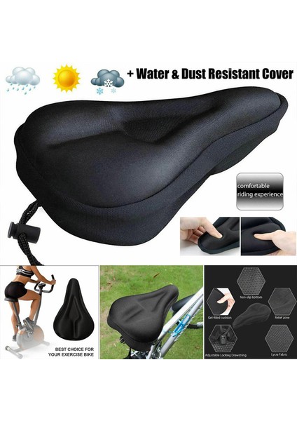 01 Kırmızı Tarzı 3D Yumuşak Kalın Bisiklet Koltuk Nefes Alabilen Bisiklet Sele Kılıfı Rahat Köpük Koltuk Dağ Bisikleti Bisiklet Pedalı Yastık Kılıfı (Yurt Dışından) fiyatları