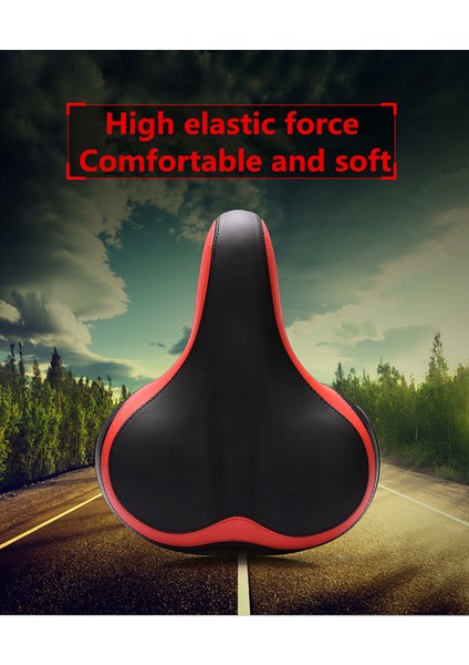 No.2 Tarzı Geniş Kalın Bisiklet Koltuk Yumuşak Silikon Reflektif Sticker'lı Mtb Yol Bisikleti Arka Işık Bisiklet Hollow Yastık Koltuk (Yurt Dışından) modelleri