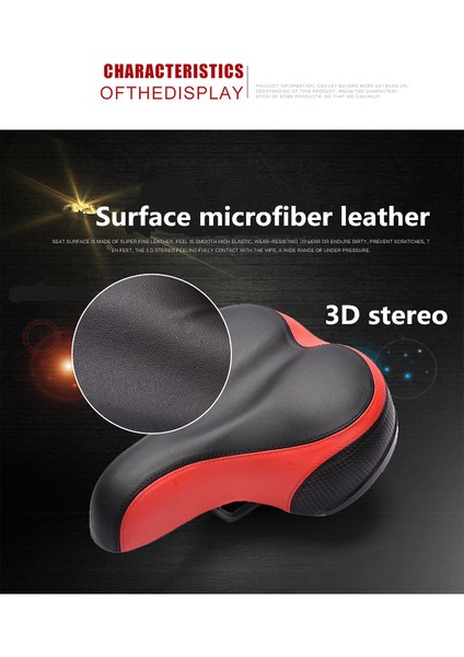 No.2 Tarzı Geniş Kalın Bisiklet Koltuk Yumuşak Silikon Reflektif Sticker'lı Mtb Yol Bisikleti Arka Işık Bisiklet Hollow Yastık Koltuk (Yurt Dışından) fırsatları