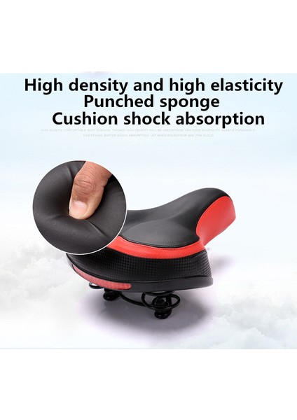 No.2 Tarzı Geniş Kalın Bisiklet Koltuk Yumuşak Silikon Reflektif Sticker'lı Mtb Yol Bisikleti Arka Işık Bisiklet Hollow Yastık Koltuk (Yurt Dışından) indirimleri