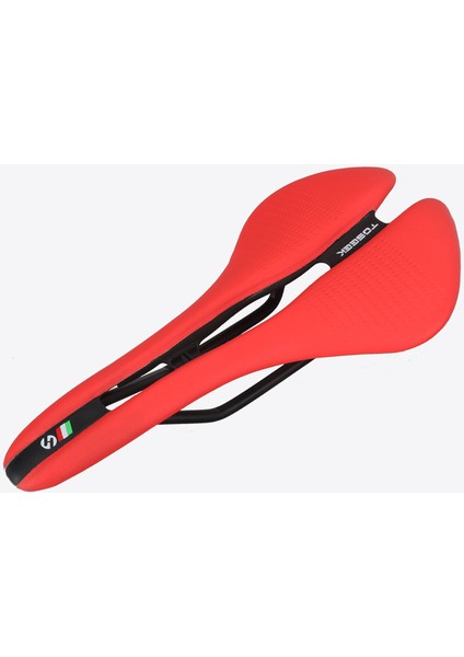 Kırmızı Stil Toseek Mtb Bisiklet Koltuğu Yol Dağ Bisikleti Ultrahafif Yarış Bisikleti Bisiklet Hohl Ergonomik Koltuk (Yurt Dışından)