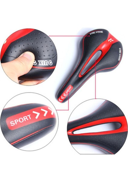 Siyah Kırmızı Tarzı Lıetu Bisiklet Sele Ultra Hafif Vtt Yarış Koltuğu Dalga Dalga Yol Bisikleti Sele Minderi Erkekler Için Yumuşak ve Konforlu Mtb Bisiklet Sele Sürüş (Yurt Dışından) fırsatları