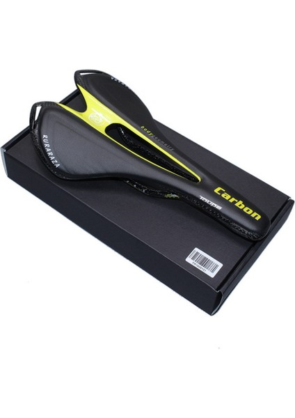 Sarı Stil Ünlü Tam Karbon Fiber Yol Dağ Bisikleti Sele Karbon Fiber Sele Çanta Kolu Çatal Lider Fincan Çerçeve 95G (Yurt Dışından)