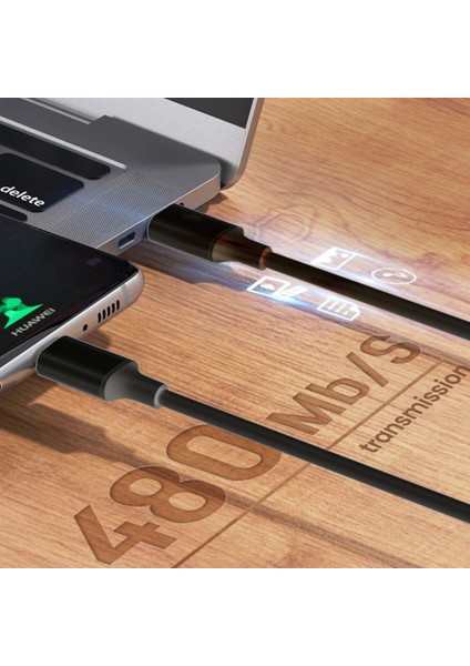 iPhone 15 Serisi için UC-072-BK-2.0M 65W Hızlı Şarj Kablosu Tip-C Erkek-Tip-C Erkek USB 2.0 Veri Kablosu-Siyah (Yurt Dışından)