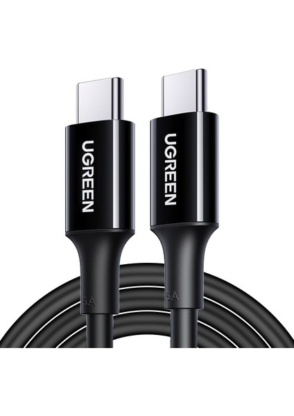 iPhone 15 Serisi için 1 M 100 W 5A Tip-C-Tip-C Veri Kablosu Pd Macbook/ipad Pro için Hızlı Şarj Veri Aktarım Kablosu (Yurt Dışından)