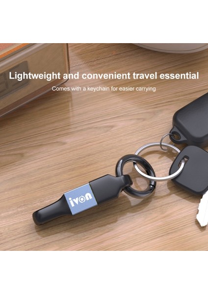 14,5 cm Taşınabilir 3.1A Hızlı Şarj Kablosu Usb-8 Pinli Veri Kablosu, Anahtarlık-Gri (Yurt Dışından)