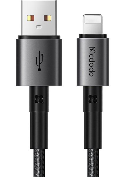 Mdd 1,8m Lightning Şarj Kablosu, Iphone, iPad için Usb'den Lightning Veri Kablosuna (Siyah) (Yurt Dışından)