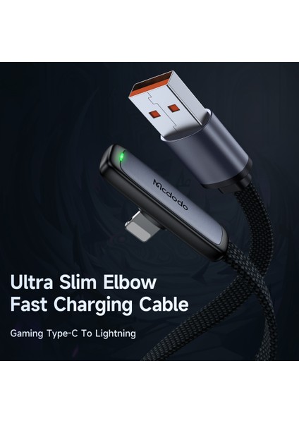 Mdd 1.8m Dirsek Açılı Usb'den Yıldırıma 3A Hızlı Şarj Kablosu Naylon Örgülü 480MBPS Veri Iletim Kablosu-Siyah (Yurt Dışından) fiyatları