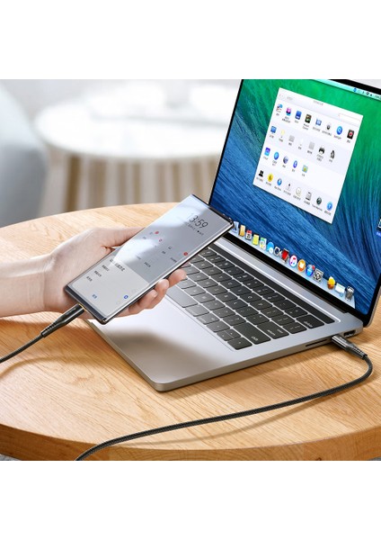 iPhone 15 Serisi için 1.2m 100W Hızlı Şarj Otomatik Kapanma Akıllı Kablo Pd Tip-C-Tip-C Veri Kablosu (Yurt Dışından)