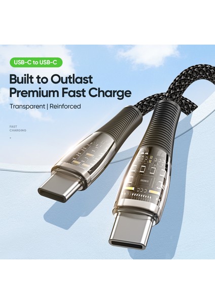 1m USB C-Usb C Kablosu Pd 65W Hızlı Şarj Pvc Naylon Örgülü Veri Kablosu için iPhone 15 Serisi/huawei Mate 60/xiaomi (Yurt Dışından) fiyatları