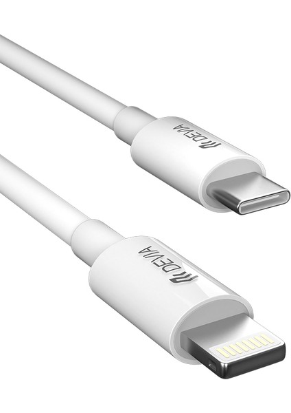 Devıa Smart Serisi 2m Type-C-Lightning Pd Hızlı Şarj Kablosu Tpe Veri Kablosu (Yurt Dışından)