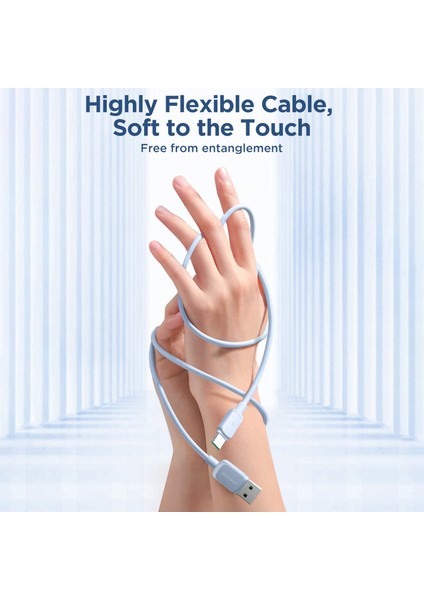 iPhone 15 Serisi için Çok Renkli Seri 1,2 M 3A Usb-A-Type-C Veri Kablosu Tpe Hızlı Şarj Kablosu-Mavi (Yurt Dışından) modelleri