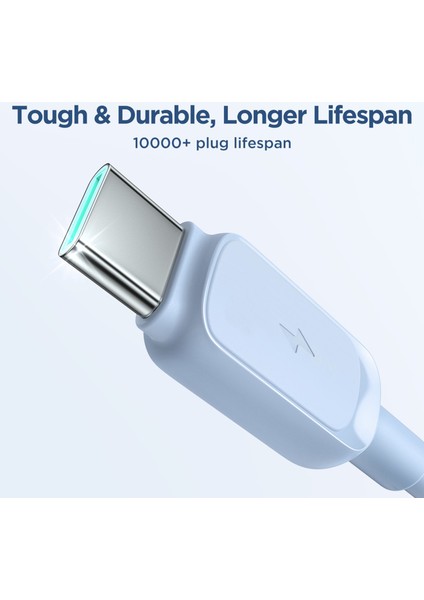 iPhone 15 Serisi için Çok Renkli Seri 1,2 M 3A Usb-A-Type-C Veri Kablosu Tpe Hızlı Şarj Kablosu-Mavi (Yurt Dışından) fırsatları