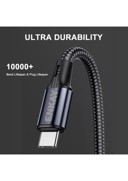 1m Type-C'den Dirsek Lightning Pd 20W 3A Telefon Hızlı Şarj Kablosu Naylon Örgülü Veri Kablosu-Siyah (Yurt Dışından) indirimleri