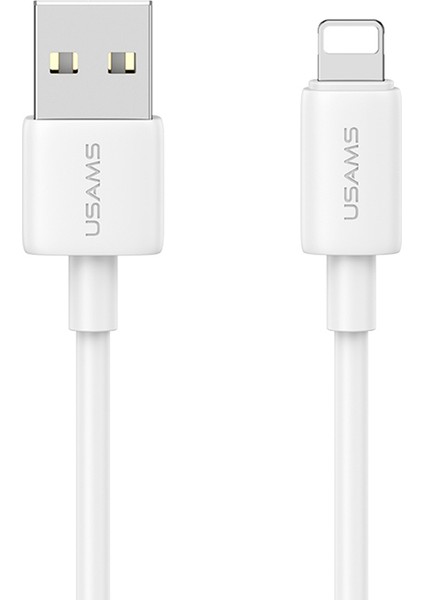 1m Şarj Kablosu Usb'den Lightning'e 2,4A Hızlı Şarj Veri Kablosu-Beyaz (Yurt Dışından)
